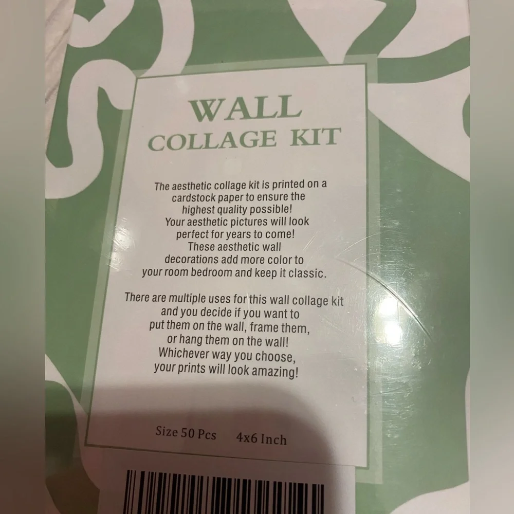 Wall collage art kit